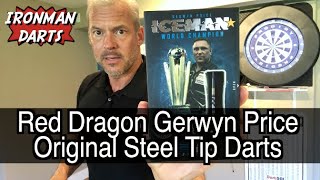 NEW DARTS Red Dragon Gerwyn Price Original Steel Tip on Ironman Darts [upl. by Akli]