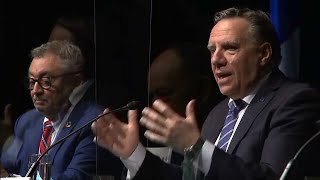 Le PM Legault annonce le retour du couvrefeu à 20 h 00 à Montréal et Laval – 8 avril 2021 [upl. by Ydur]