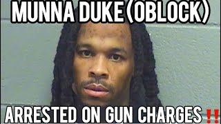 Munna Duke Oblock ARRESTED For Armed Habitual Having A Gun With A Beam On It amp A Battery [upl. by Snoddy755]