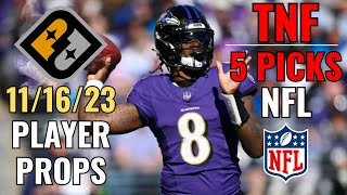 PRIZEPICKS THURSDAY NIGHT FOOTBALL RAVENS BENGALS 1116 CORE PLAYER PROPS [upl. by West222]