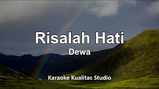 RISALAH HATI  KARAOKE VIDEO NO VOCAL MINUS ONE KUALITAS STUDIO [upl. by Anomahs]