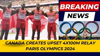 Olympic UPSET Andre De Grasse Leads Canada to 4x100m Relay Gold  Paris 2024 Track Highlights [upl. by Acinyt879]