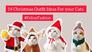 Meowy Christmas 14 Adorable and Cozy Outfit Ideas for Your Feline Friends 🐾🎄😺 [upl. by Auqinom501]