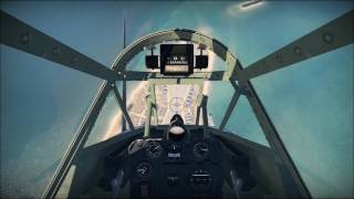 Divebombing in an SBD3 Dauntless cockpit view [upl. by Kenay]