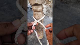 Incredible Rope Knot Idea knottutorial rehanknots knot shorts [upl. by Nosnirb802]