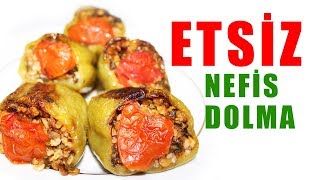 ETSİZ SEVENLER İÇİN ETSİZ DOLMA TARİFİ  FIRINDA MERCİMEKLİ DOLMA TARİFİ [upl. by Swayne84]