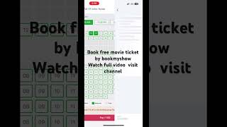 Book free movie tickets😱😳 by BOOKMYSHOW App [upl. by Aurthur]