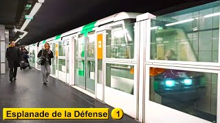 Esplanade de la Défense  Line 1  Paris métro  RATP MP05 [upl. by Charleton]