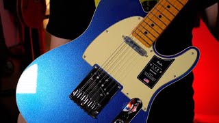 Fenders Best Fender American Ultra Telecaster in Cobra Blue [upl. by Yrocal]