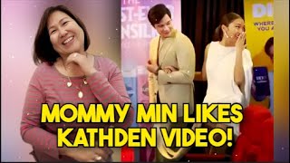 Kathryn Bernardo’s Mom Mommy Min Reacts to KathDen Video Alden Richards Shows His Gentleman Side [upl. by Nevaj]