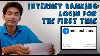 SBI online bankingPart 1 Login for the first time using internet kit [upl. by Bittencourt]