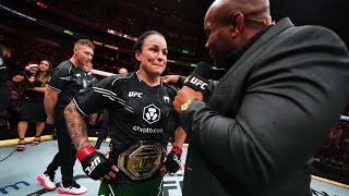 Raquel Pennington Octagon Interview  UFC 297 [upl. by Sontag]