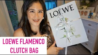 LOEWE FLAMENCO CLUTCH BAG Bougie on a Budget  Sam Loves [upl. by Rebna]