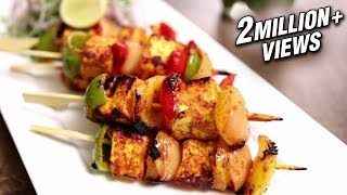 Paneer Tikka Recipe  How To Make Paneer Tikka On Tawa  The Bombay Chef – Varun Inamdar [upl. by Eilac]