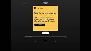 Spotify premium ad [upl. by Hebe]