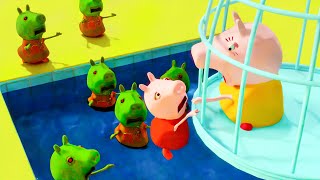 Zombie Apocalypse Peppa in danger Mommy Pig Please Help Peppa Peppa Pig Sad Story Animation [upl. by Hcone525]