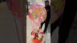 Baby girl balloon with flowersparty ideas decorations balloonstore [upl. by Nnaeel943]