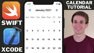 Calendar App Example Swift Xcode Tutorial [upl. by Anoirtac]