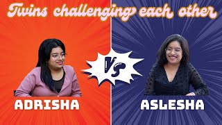 Twins challenging each other  Adrisha vs Aslesha  Sneha Maskey  Yes Nepal [upl. by Lev862]