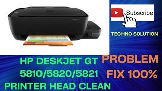 HOW TO CLEAN HEAD HP DESKJET GT581058305821 etc PRINTER  HP DESKJET GT58105830 PRINTER MAINTAIN [upl. by Tabatha]