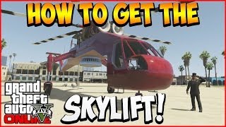 Gta 5 Online  How To Get The Skylift Secret Helicopter Glitch Gta 5 Glitches [upl. by Gnaoh]