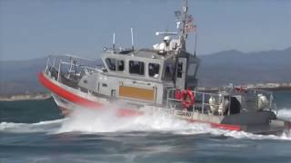 US Coast Guard 45foot Response Boat at Channel Islands Harbor [upl. by Bidle300]