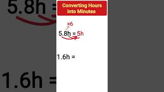 💯🤯 Trick for Converting Hours into Minutes shorts hours minutes convert maths tricks [upl. by Yorle]