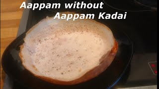 Induction stove Appam recipe without appam Pan ஆப்பம் கடாய் இல்லாமல் ஆப்பம் செய்முறைsoft appam [upl. by Nodaj421]