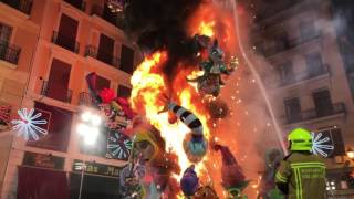 La Crema Plaza de la Merced Fallas 2017 [upl. by Janel]