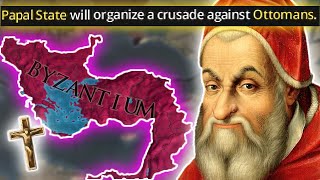 This Cursed Strat Makes Byzantium Easy  EU4 136 Catholic Byzantium [upl. by Ilyssa322]