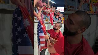 Salah With The Fans In Pittsburgh 🙌 [upl. by Eirod]