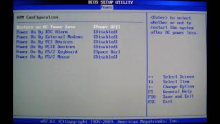 BIOS Asus P7P55M [upl. by Ahsim]