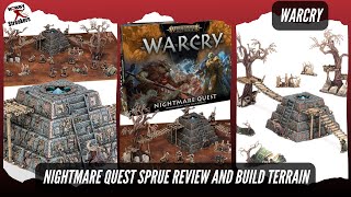 Nightmare Quest  Terrain Sprue review and build [upl. by Ainollopa348]