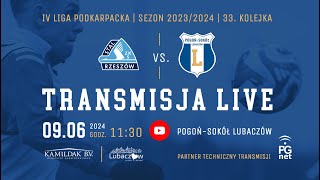 LIVE Stal II Rzeszów  PogońSokół Lubaczów [upl. by Bobbie]