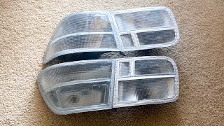 HOW TO MAKE CUSTOM CLEAR TAIL LIGHTS Honda Civic [upl. by Friday899]