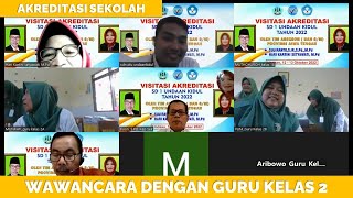 WAWANCARA ASESOR DENGAN GURU KELAS 2 AKREDITASI SEKOLAH [upl. by Matheson]