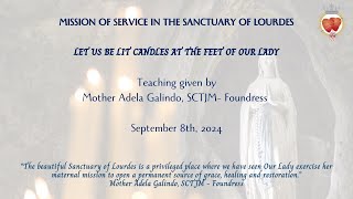 Let Us Be Lit Candles at the Feet of Our Lady  Mother Adela SCTJM Foundress [upl. by Nnylireg]