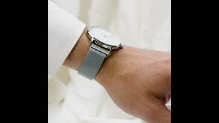 Solios Watches  40 mm White Dial with Silver Mesh Strap  allTRUEist [upl. by Ayela]