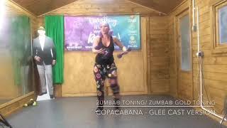 Zumba® Toning Gold Toning COPACABANA  Glee Cast Version inspired by Breanna Shumpert [upl. by Almat]