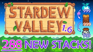 Stardew 16 Update New Stackable Items for the 999 Challenge [upl. by Nisay]