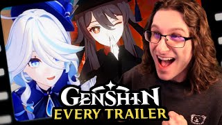 Day 1 Player Reacts to EVERY Genshin Impact Character Trailer [upl. by Lemahs]