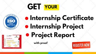 Internship Certificate  Internship Projects  ISO certified [upl. by Lamoree]