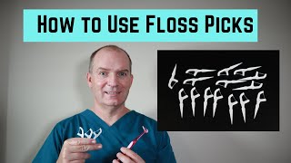 How to use Floss Picks Reach Access Flosser and Disposable floss pick [upl. by Tegirb]