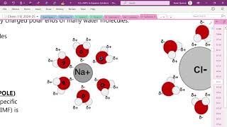 20241106 IMFs in solution Iondipole dipoledipole Hbonding London Dispersion Forces [upl. by Yennor]