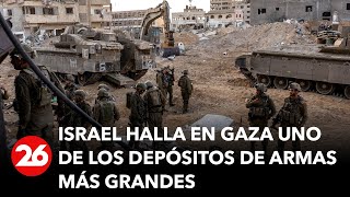 El Ejército israelí halla en Gaza uno de los depósitos de armas más grandes [upl. by Pitts]