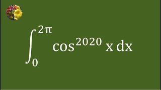 Evaluating the definite integral using properties of definite integrals and Wallis reduction formula [upl. by Urban]