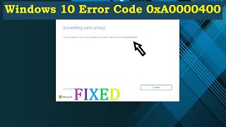 Windows 10 Error 0xA0000400  windows 1110 Update Error Code 0xA0000400 [upl. by Anibas756]