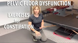 Pelvic Floor Dysfunction Exercises for Constipation shown by Core Pelvic Floor Therapy [upl. by Pufahl80]