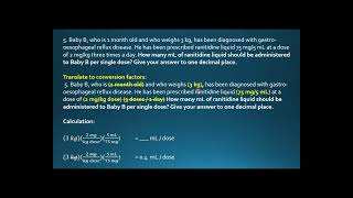 Ep 95 PreReg Practice Question 5 Conversion Factor Pharmacology Calculations [upl. by Yecak]