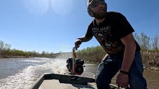 Exploring A Creek On My New Mud Boat [upl. by Ardnac]